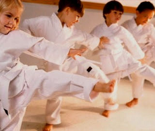 Close-up of a taekwondo black belt